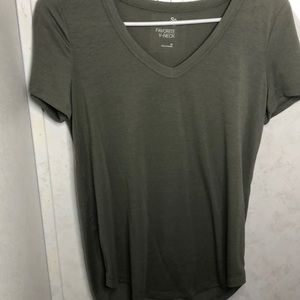 Olive green tee
